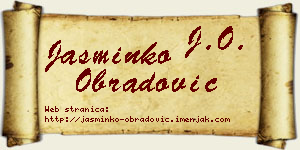 Jasminko Obradović vizit kartica